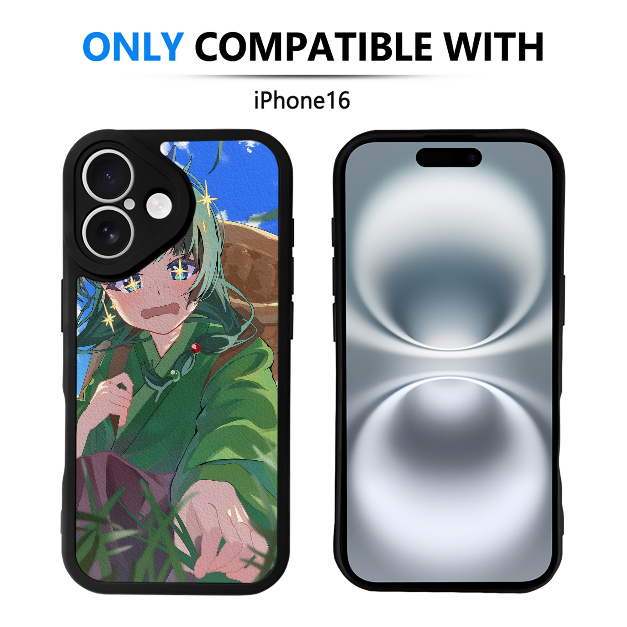 （画像用） 薬屋のひとりごと The Apothecary Diaries 【iPhone 16シリーズ対応】シリコンスマホケース（レザー調） 材質：シリコン